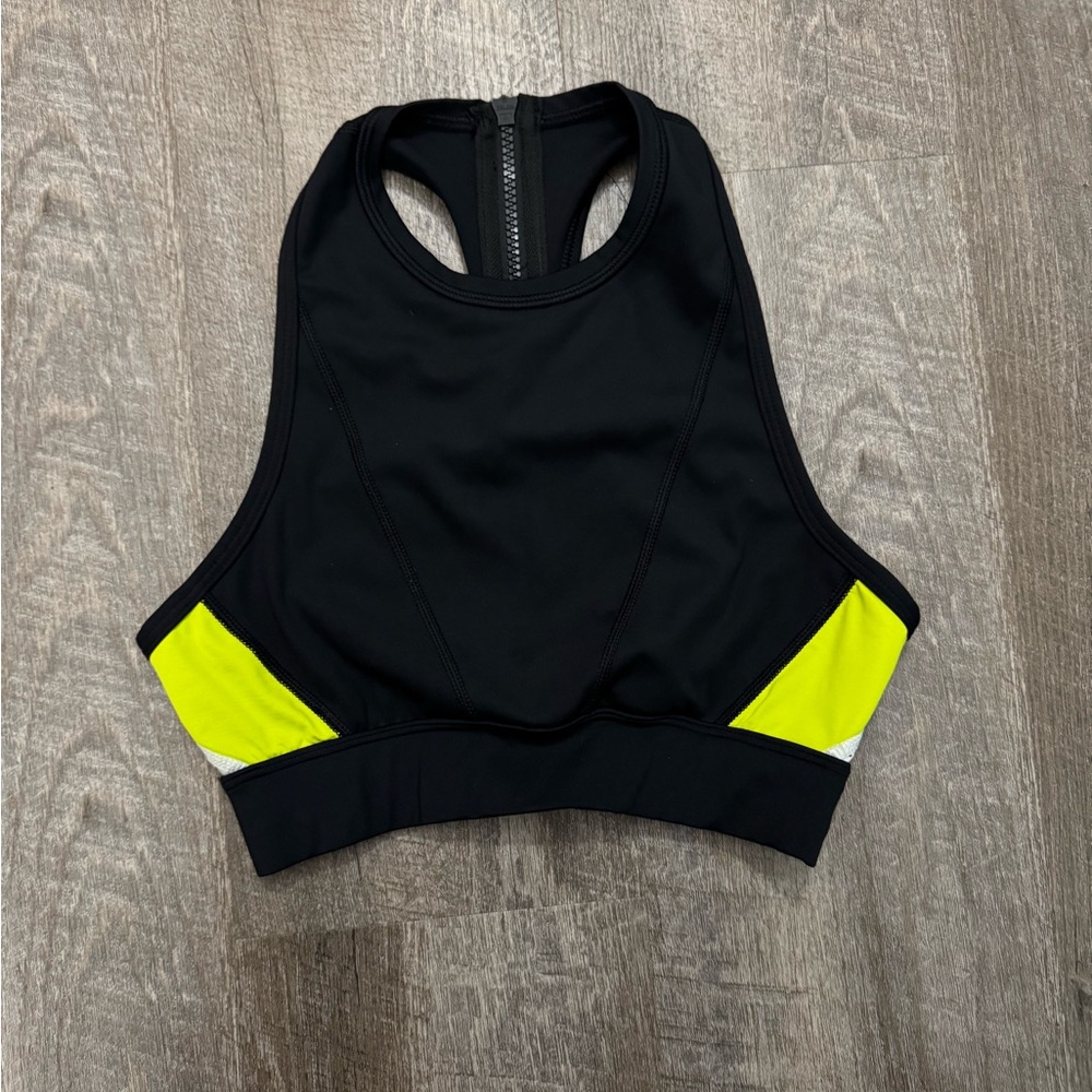 Alala sports bra zipper racerback sz XS